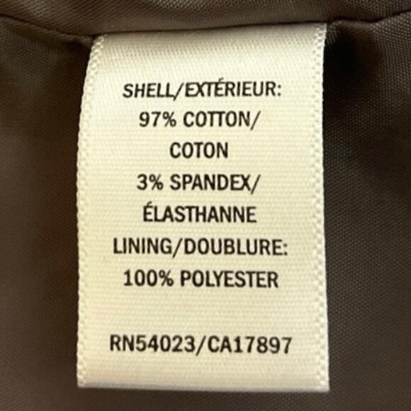 Old Navy Gray Striped One Button 3/4 Puff Sleeve Cropped Blazer Coat Jacket Sz M - Picture 4 of 4